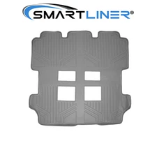 SMARTLINER Custom Fit Floor Mats 2nd Row Liner Gray 2011-2017 Honda Odyssey