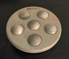 Wooden massage roller round , very gentle pressure points wood therapy 