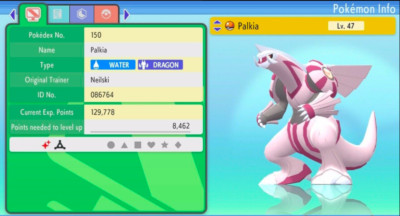 Pokemon Strahlender Diamant & Leuchtende Perle 6IV Shiny PALKIA MAX EVs