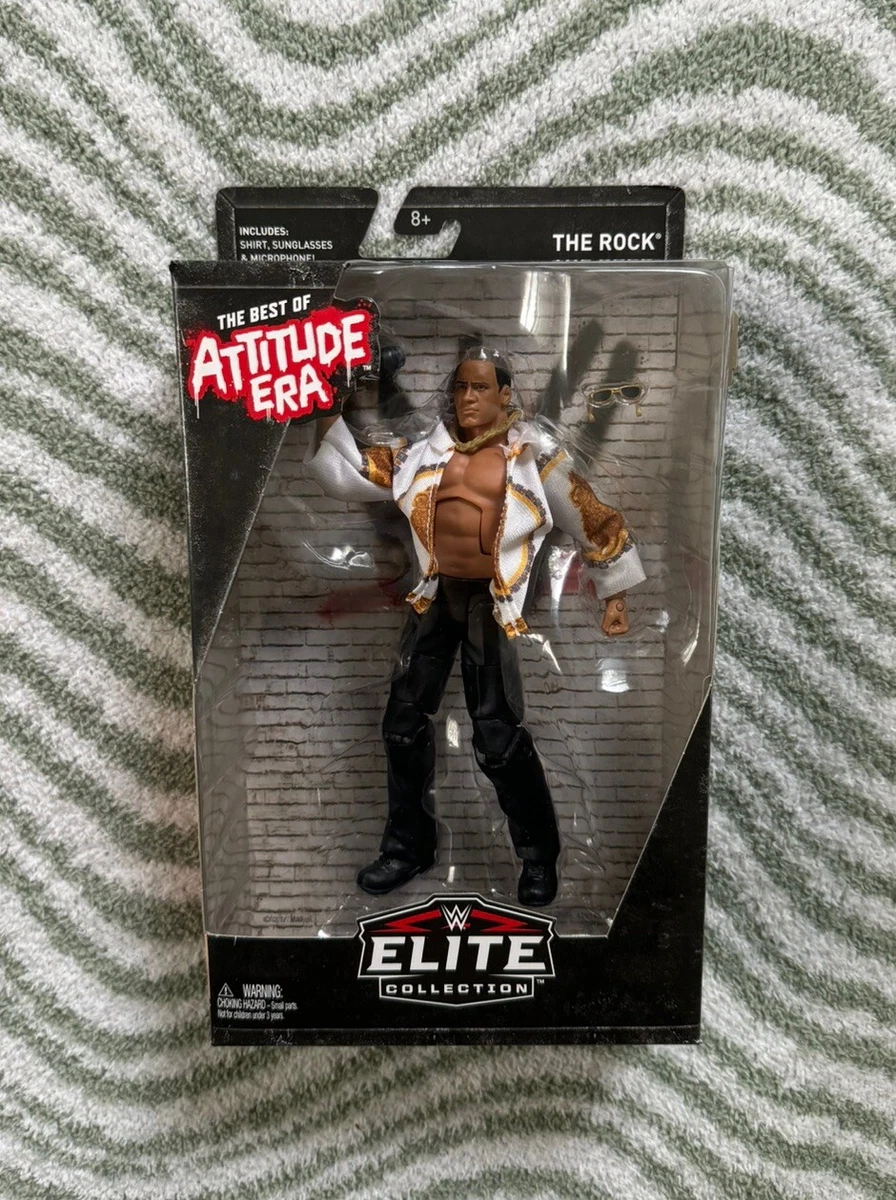Figura MINIX WWE The Rock De 12 Cm | Coleccionable Oficial Con Base De Exhibición