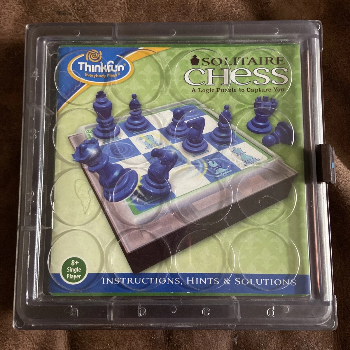 2010 ThinkFun Solitaire Chess Logic Puzzle Board Game for sale online