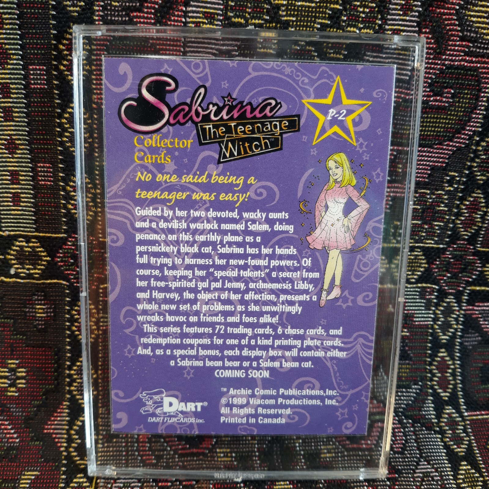 Sabrina the Teenage Witch 1999 Dart Flipcards (P2) Promo Card Nm/Mt - Picture 2 of 2