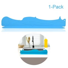 Silicone Kitchen Sink Water Splash Protector 17.25 Inch Standard Single Sink