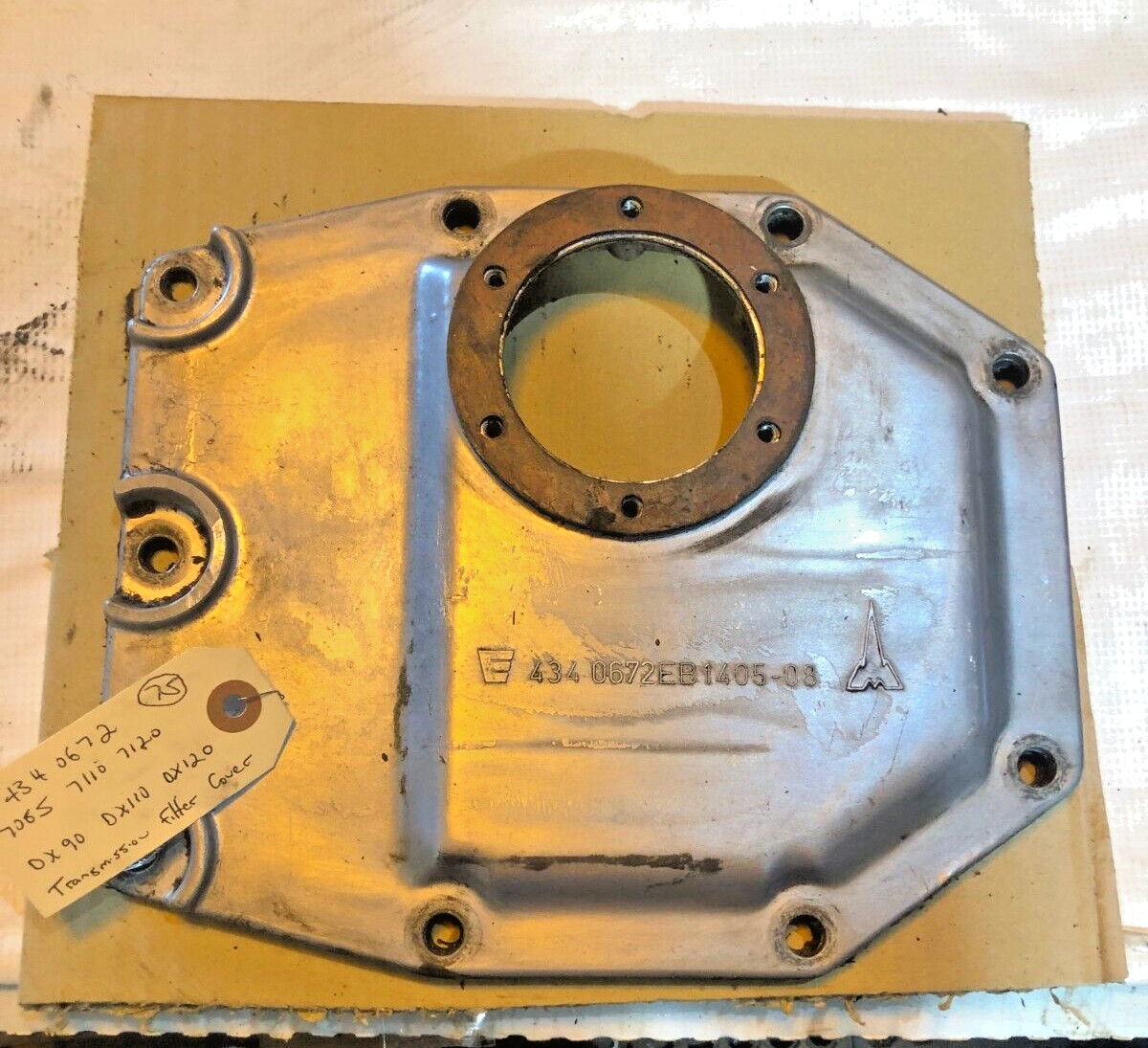 DEUTZ FAHR DX90 DX110 DX120 TRACTOR TRANSMISSION FILTER COVER 434 