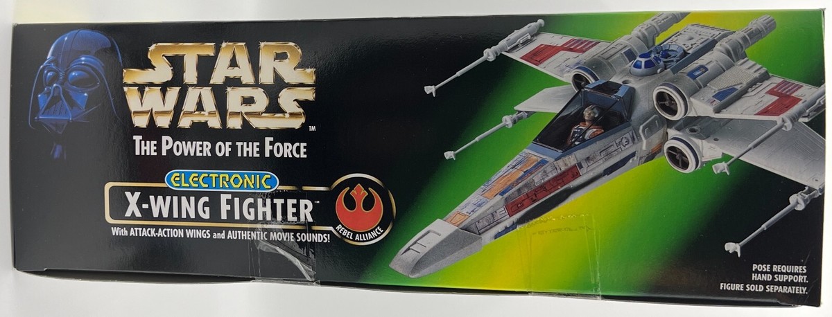1997 Star Wars POTF2 Electronic X-WING FIGHTER 3.75