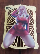 Zero Two - Darling In The Franxx - Goddess Story Gold Metal MSR Card - #014/200