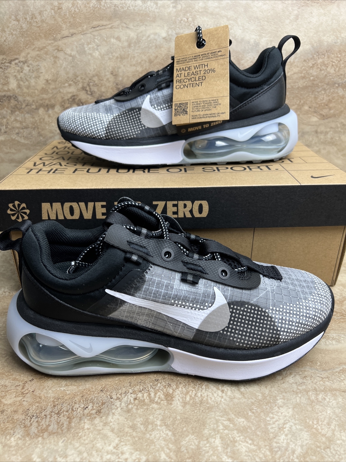 grey white black air max