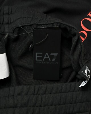 Emporio Armani Ea7 Tracksuit Cotton Man Black 8NPPC1 PJ05Z