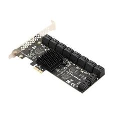 SA3120J PCIE Adapter 20 Port PCI-Express X1 to SATA 3.0 Controller Card 6Gbps