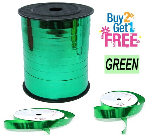 50 Metres Metallic Curling Foil Balloons Colour Ribbons Helium Wedding Birthday - Picture 9 of 20