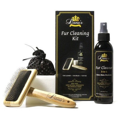 Complete Fur Care Kit for Mink Fox Lynx Fake Faux Fur Cleaning Glazing Odor Remo