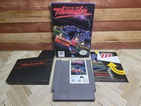 Days of Thunder Nintendo NES 1990 Racing Game Box And Cartridge And Poster