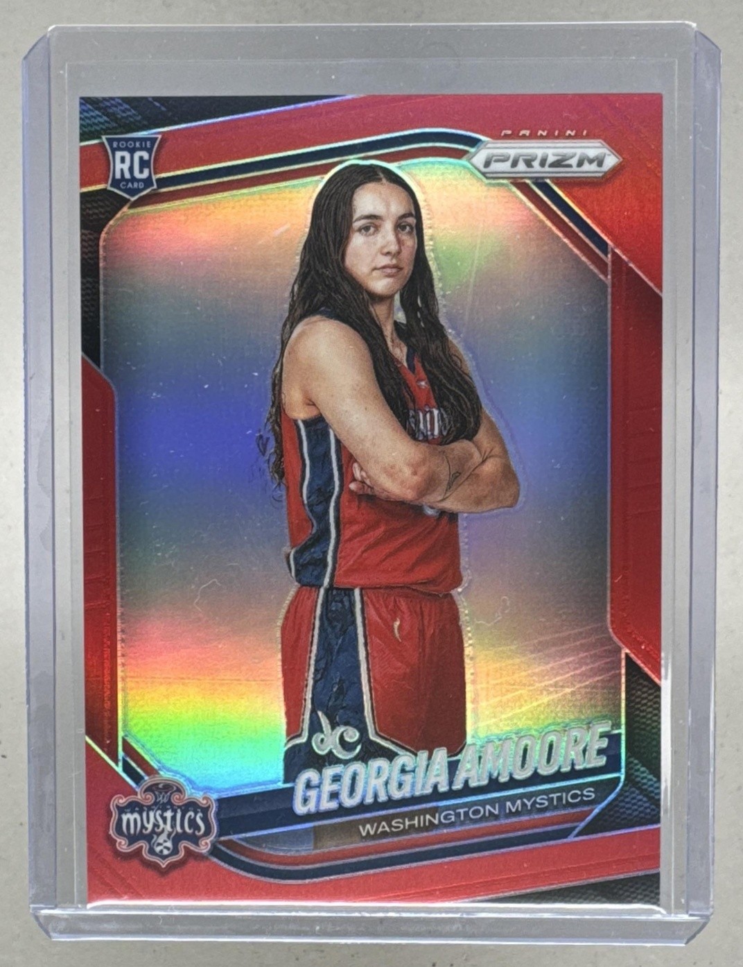 Georgia Amoore 2025 Panini WNBA Prizm #103 Red Rookie RC /299