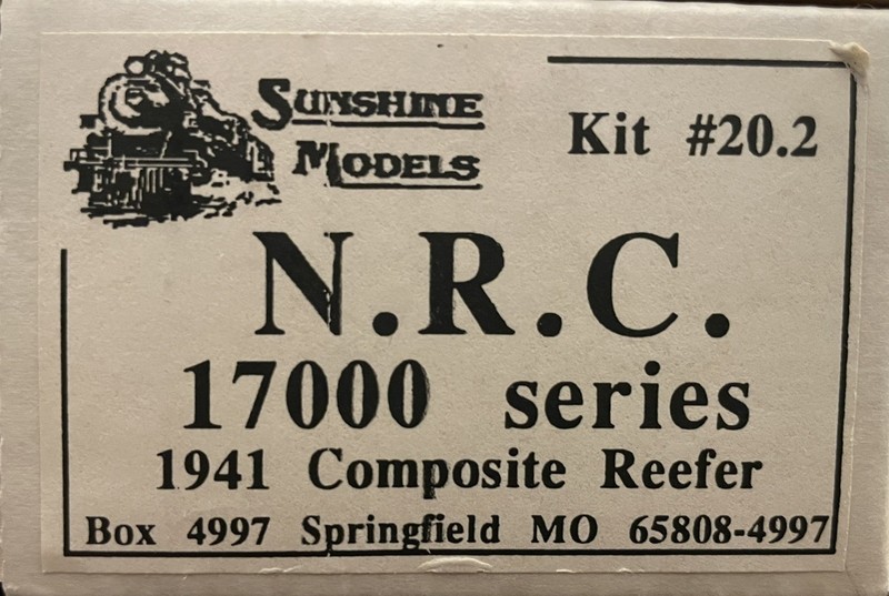 RARE HO Resin Sunshine NRC MDT 17000 Merchants Despatch Reefer Kit