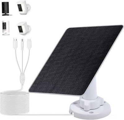 Ultimate 5W Solar Panel for Ring & Wyze Outdoor Cameras - Waterproof & Reliable