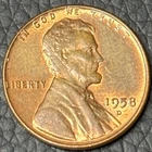 1958-D Lincoln Cent • BU+ to Almost Uncirculated • Denver Mint • Semi-Key 1C