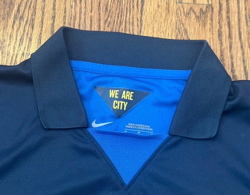 Manchester City FC 2014 Nike Dri-Fit Premier League Soccer Jersey Medium M MCFC - Picture 11 of 21