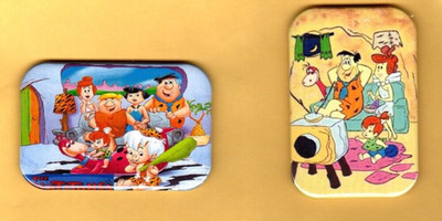THE FLINTSTONES   2  REFRIGERATOR MAGNET  2'' X 3''  WITH ROUNDED CORNER