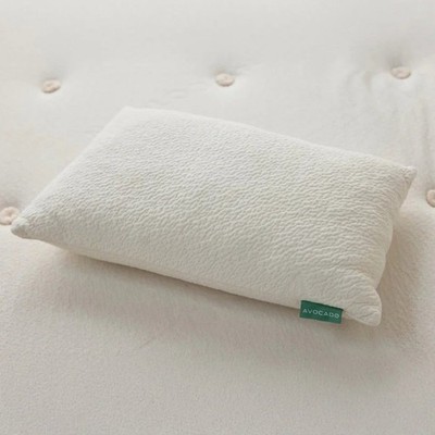 Avocado Organic Pillow with Natural Latex and Kapok Fill Queen, Open Box