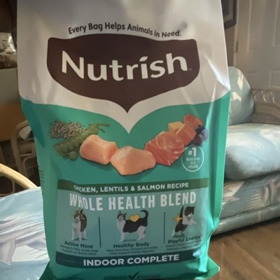 Nutrish Indoor Complete Adult Dry Dog Food Whole Health Blend Chicken Salmon