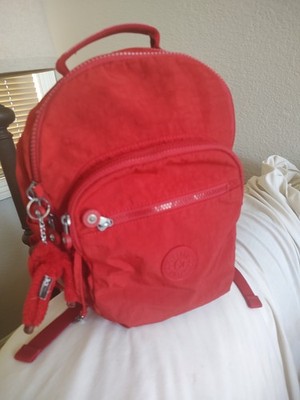 KIPLING Seoul Go Travel RED NYLON MEDIUM Backpack