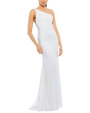 Mac Duggal One Shoulder Trumpet Gown Women's