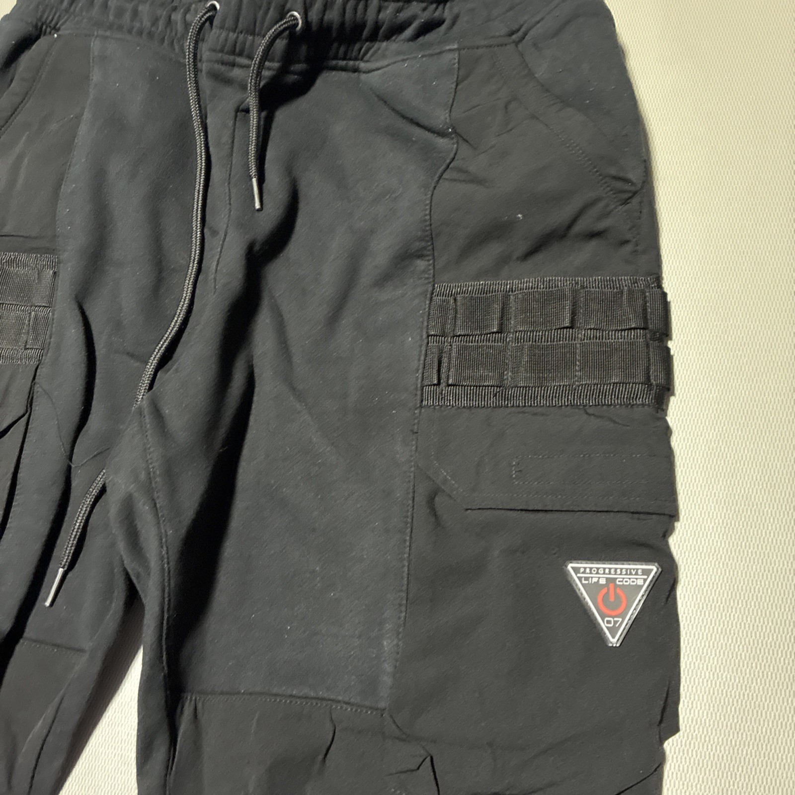 Black Life Code Progressive Cargo Drawstring Swea… - image 2