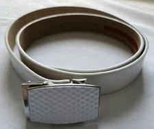 Nexbelt Men's Braided Golf Belt White, Classic Series, Size Cut to Fit