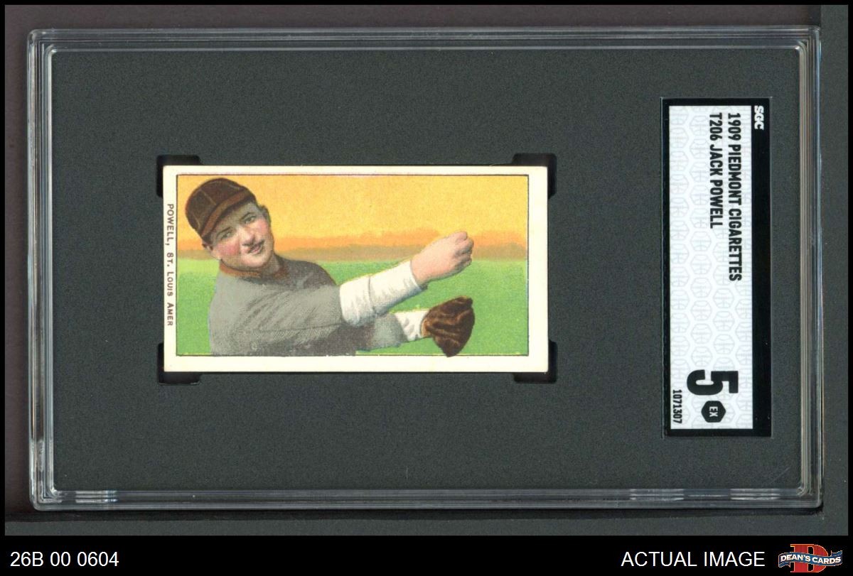 1909 T206 Jack Powell Browns SGC 5 - EX