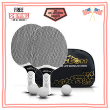 Senston Table Tennis Rackets Set 2 Paddles 3 Balls Professional Ping Pong Paddle