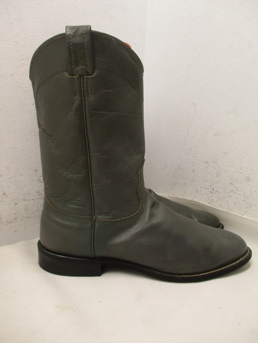 Bottes Cowboy Nocona 6502 – Gris Peau De Taureau, Taille 7.5 D, Fabriquées USA