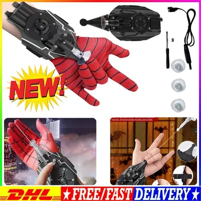 MARKENLOS Spiderman Launcher Handschuhe Spiderman Handschuhe Kids Spiderman Launcher Set