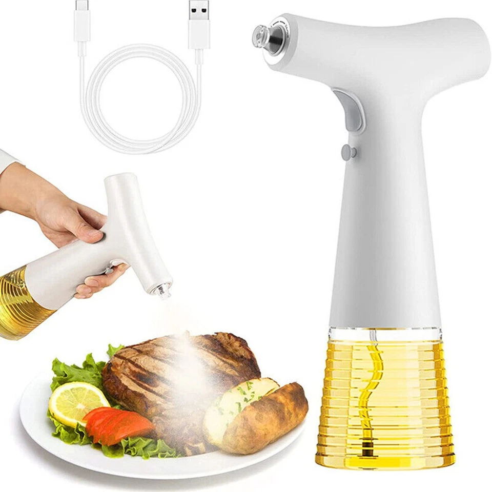 240ml Elektrische Olivenöl Sprühflasche Spender BBQ Essig Glas Küche Werkzeug
