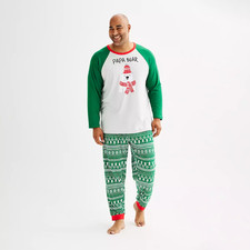 Jammies For Your Families Bear Pajama Top Pajama  Bottoms Set Size 4XB