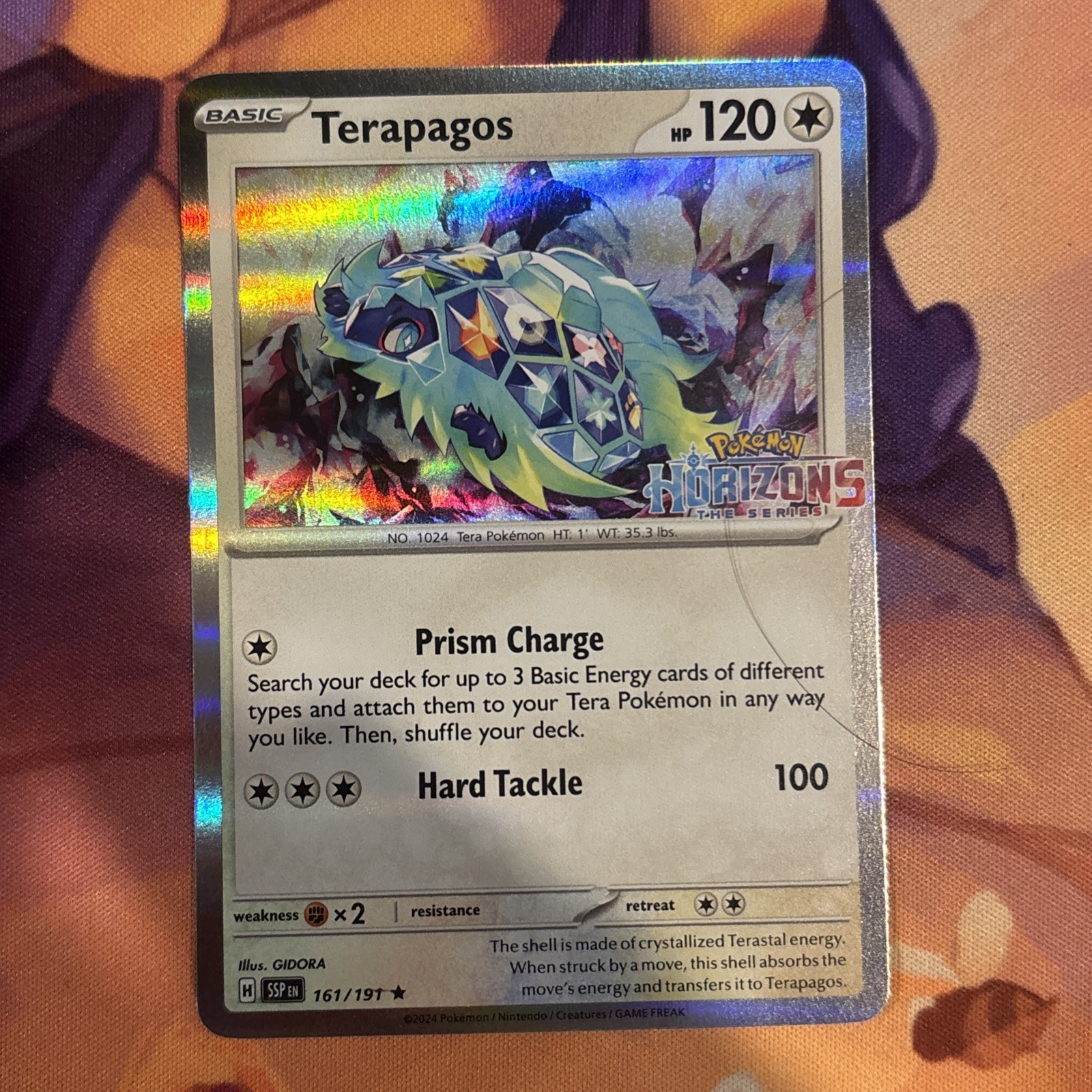 Terapagos 161/191 SV08 Surging Sparks Horizons Holo Pokémon TCG NM
