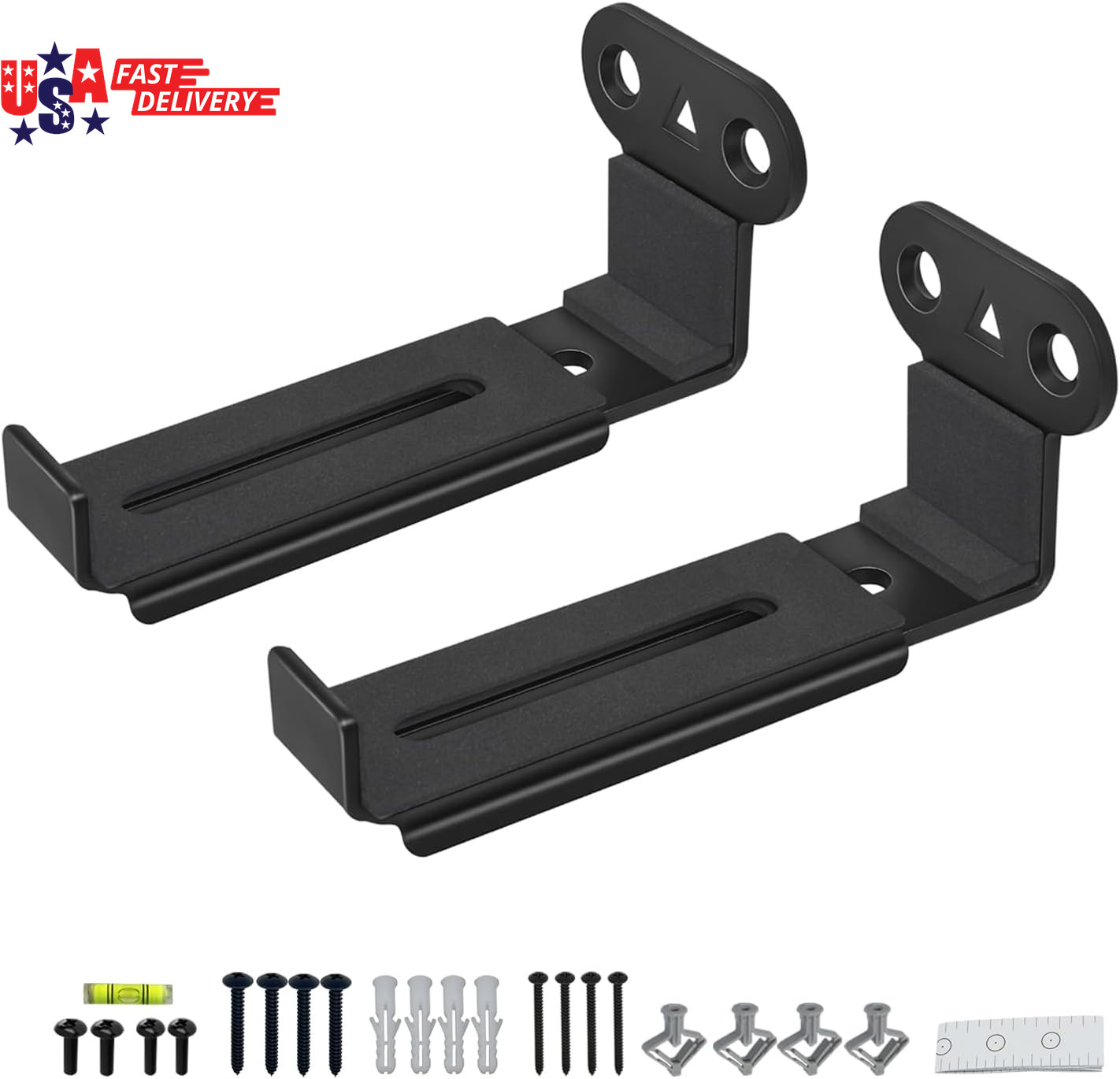 Soundbar Wall Mount,All Metal Sound Bar Mounts under TV for Sonos,Samsung, Bose,