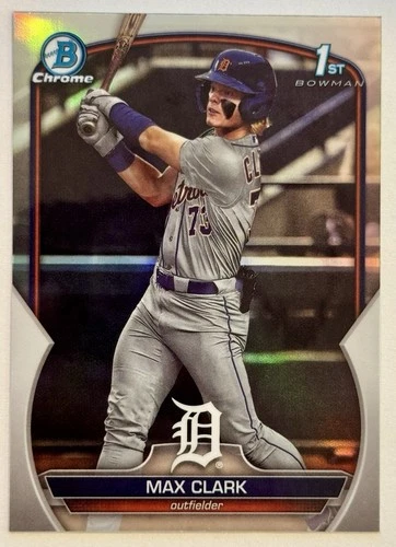 2023 Bowman Draft Chrome Max Clark 1st Refractor #BCP-76 Tigers