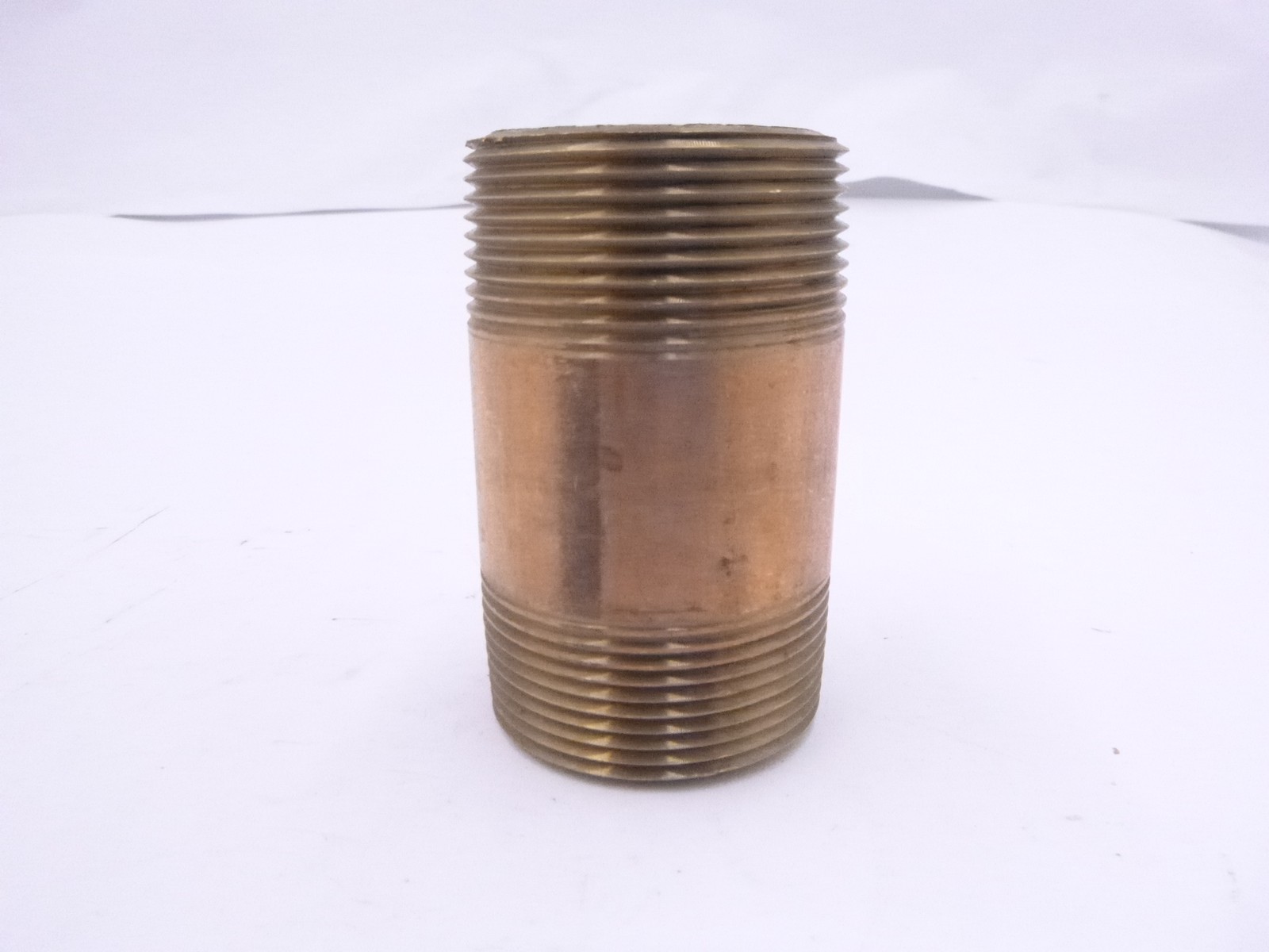 1-1/2" x 3" Male NPT Red Brass Pipe Nipple