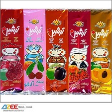 Mixed Flat Fruit Roll-Ups Lavashak 5 x 45g Dried Fruit Snack