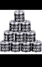 Pigeon leg rings 2026, Lot of 20 Black 8mm