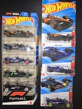2024 Hot Wheels 5 Pack Formula 1 McLAREN ALPINE RED BULL SAUBER HAAS JBJ78