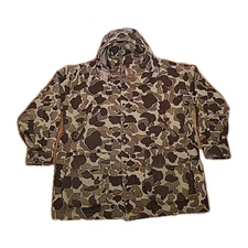 VTG Mount'n Prairie Flyway Camo Frogskin Duck Hunting Jacket Coat Camouflage XL