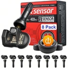 8pcs Autel TPMS Sensors 2in1 315MHz & 433MHz TPMS Programmable Sensor Universal