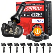 8pcs Autel TPMS Sensors 2in1 315MHz & 433MHz TPMS Programmable Sensor Rubber