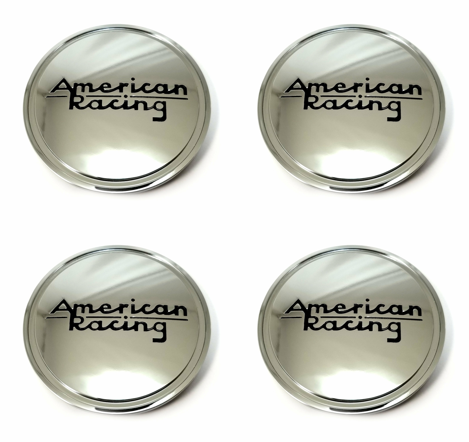 4 American Racing Chrome Wheel Center Hub Caps 5Lug VN507 Rodder | eBay