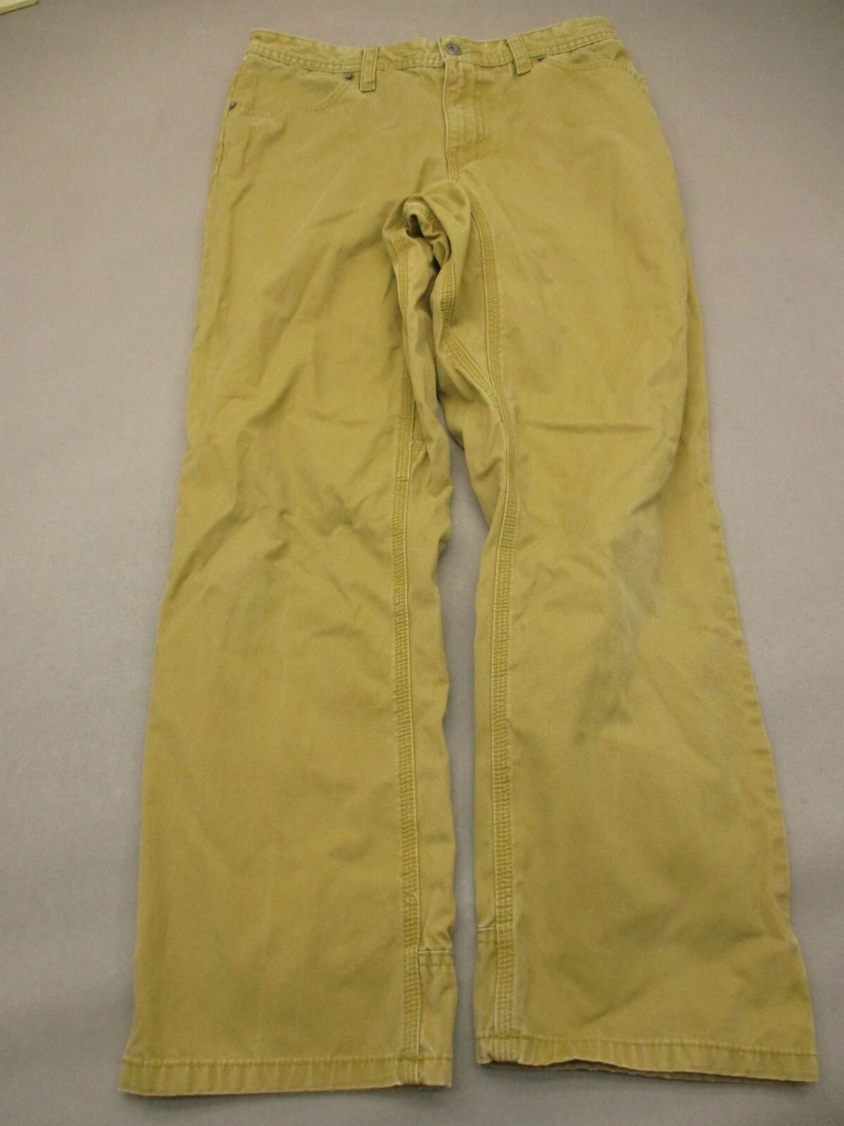 The North Face size 30 Mens Beige 100% Cotton Zip Fly Pockets Outdoor Pants 572