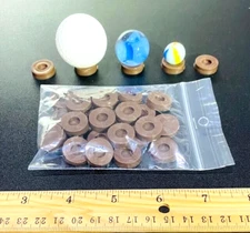 PACK of 25! VINTAGE MARBLE HOLDER COLLECTION OLD DISPLAY STANDS ⭐EARLY 1900s⭐