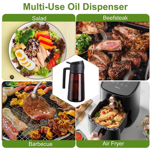 Oil Sprayer for Cooking, Kitchen Maiden 2 in 1 Spray and Pour Olive Oil Dispense - Picture 7 of 7