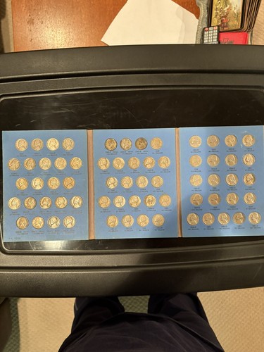 Complete Jefferson Nickel Set 1938 Pds - 1961 pds 65 Coins