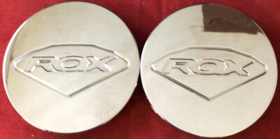 TWO RARE ROX 317/318/319 CAP401K68  Wheels Center Caps CHROME 9675-76
